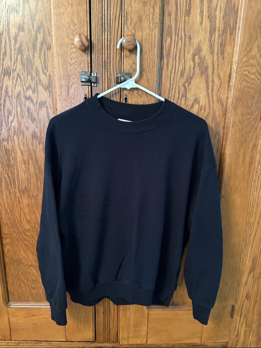 Classic Black Crewneck Sweater
